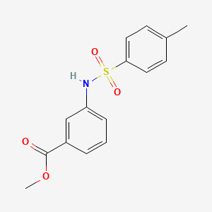 molecular formula C15H15NO4S B1677543 Methyl 3-(4-methylbenzenesulfonamido)benzoate CAS No. 173436-66-3