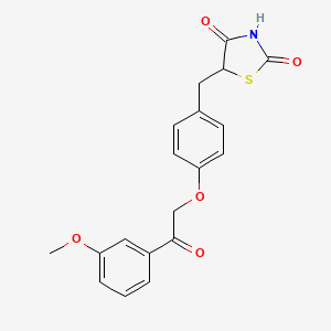 molecular formula C19H17NO5S B1677545 Azemiglitazone CAS No. 1133819-87-0