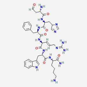 molecular formula C42H56N14O7 B1677547 Msh (5-10), cyclic CAS No. 137668-62-3