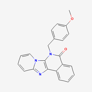 molecular formula C22H17N3O2 B1677557 Unii-9S0OA6A3HZ CAS No. 946507-08-0