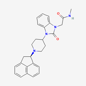 molecular formula C27H28N4O2 B1677558 MT-7716 free base CAS No. 610323-32-5