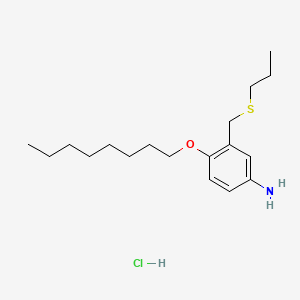m-Toluidine, 4-(octyloxy)-alpha-(propylthio)-, hydrochloride