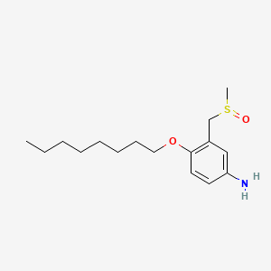 m-Toluidine, alpha-(methylsulfinyl)-4-(octyloxy)-