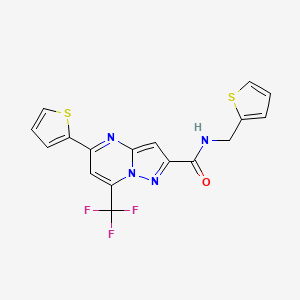 molecular formula C17H11F3N4OS2 B1677582 Mycro2 CAS No. 314049-21-3