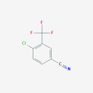 molecular formula C8H3ClF3N B167759 4-Chloro-3-(trifluoromethyl)benzonitrile CAS No. 1735-54-2