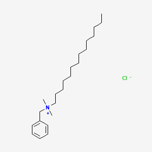 molecular formula C23H42ClN B1677594 Benzyldimethyltetradecylammonium chloride CAS No. 139-08-2