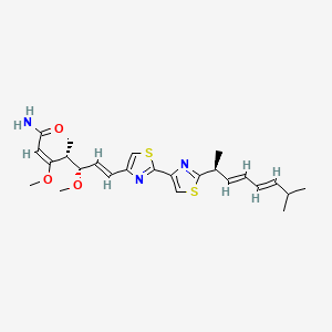 molecular formula C25H33N3O3S2 B1677603 Myxothiazol CAS No. 76706-55-3