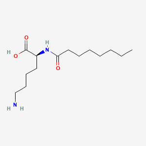 B1677609 N2-Capryloyl lysine CAS No. 75383-80-1