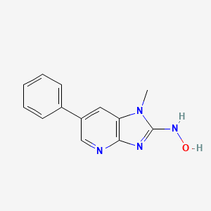 B1677610 2-Hydroxyamino-1-methyl-6-phenylimidazo(4,5-b)pyridine CAS No. 124489-20-9