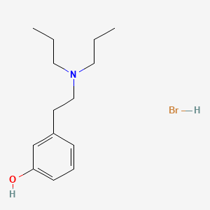 B1677628 Phenol, m-(2-(dipropylamino)ethyl)-, hydrobromide CAS No. 64656-40-2