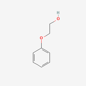 molecular formula C8H10O2<br>C6H5OC2H4OH<br>C8H10O2 B1677644 苯氧乙醇 CAS No. 122-99-6