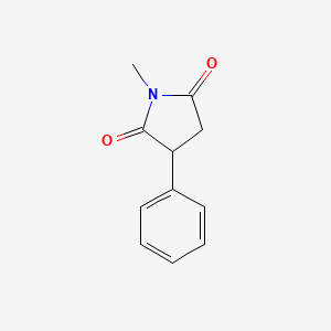 molecular formula C11H11NO2 B1677645 Phensuximide CAS No. 86-34-0