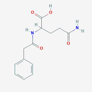 molecular formula C13H16N2O4 B1677654 Phenylacetylglutamine CAS No. 28047-15-6