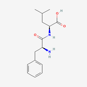 molecular formula C15H22N2O3 B1677657 L-Phenylalanyl-L-leucine CAS No. 3303-55-7