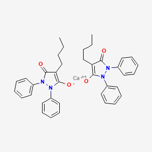 molecular formula C38H38CaN4O4 B1677661 Phenylbutazone calcium CAS No. 70145-60-7