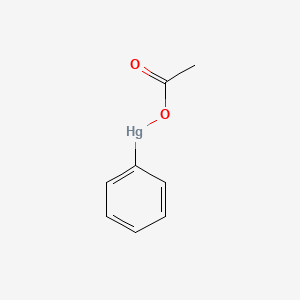 molecular formula C8H8HgO2<br>CH3COOHgC6H5<br>C8H8HgO2 B1677670 Phenylmercuric acetate CAS No. 62-38-4