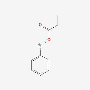 molecular formula C9H10HgO2 B1677671 Phenylmercuric propionate CAS No. 103-27-5