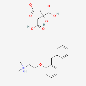 molecular formula C23H29NO8 B1677680 Phenyltoloxamine citrate CAS No. 1176-08-5