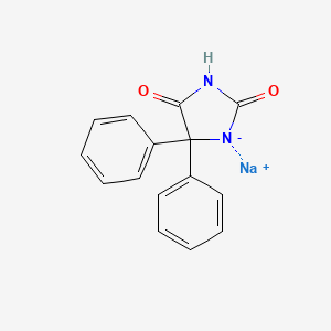 molecular formula C15H11N2NaO2 B1677685 Phenytoin Sodium CAS No. 630-93-3