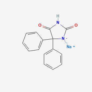 molecular formula C15H12N2NaO2+ B1677685 Phenytoin sodium CAS No. 630-93-3