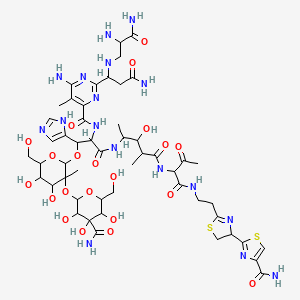 molecular formula C55H85ClCuN20O21S2 B1677689 Phleomycin CAS No. 11006-33-0