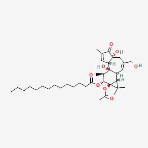 molecular formula C8H8HgO2<br>CH3COOHgC6H5<br>C36H56O8 B1677701 Phorbol 12-myristate 13-acetate CAS No. 16561-29-8