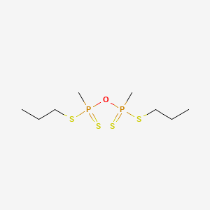 molecular formula C8H20OP2S4 B1677717 Phosphonodithioic acid, methyl-, anhydride, dipropyl ester CAS No. 13413-40-6