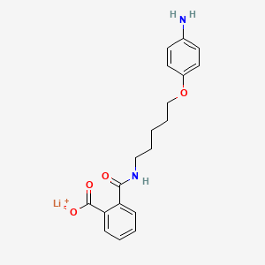 Phthalamic acid, N-(5-(p-aminophenoxy)pentyl)-, lithium salt