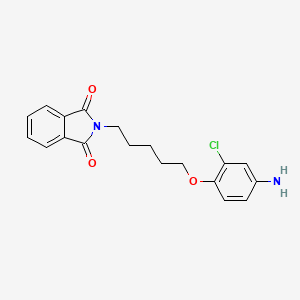 Phthalimide, N-(5-(4-amino-2-chlorophenoxy)pentyl)-