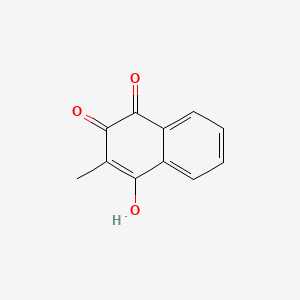 molecular formula C11H8O3 B1677757 2-Hydroxy-3-methyl-1,4-naphthoquinone CAS No. 483-55-6