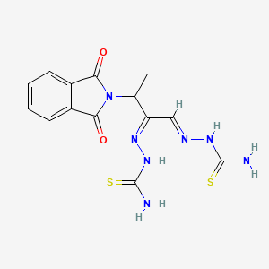 molecular formula C14H15N7O2S2 B1677758 Phthiobuzone CAS No. 70386-40-2