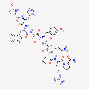 B1677760 LHRH, lys(6)-N-Et-pronh2(9)- CAS No. 59131-98-5