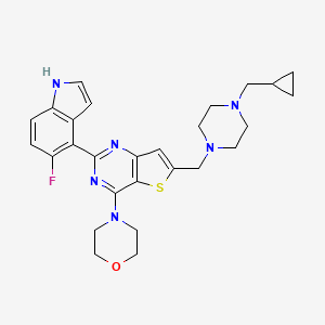 molecular formula C27H31FN6OS B1677771 PI-3065 