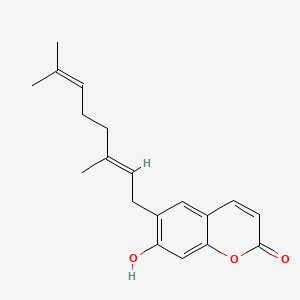 molecular formula C19H22O3 B1677798 Ostruthin CAS No. 148-83-4