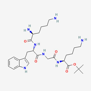 B1677809 O-tert-Butyl lysyl-tryptophyl-glycyl-lysinate CAS No. 86370-03-8