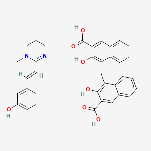 molecular formula C36H32N2O7 B1677837 Oxantel pamoate CAS No. 68813-55-8