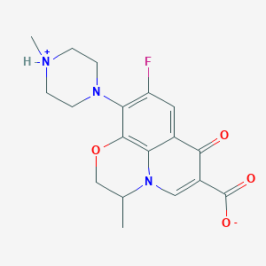 molecular formula C18H20FN3O4 B1677843 Oxaprozin CAS No. 21256-18-8