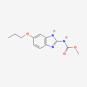 molecular formula C12H15N3O3 B1677860 Oxibendazole CAS No. 20559-55-1