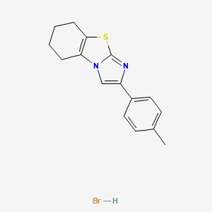 molecular formula C16H17BrN2S B1677871 Cyclic pifithrin-alpha hydrobromide CAS No. 511296-88-1
