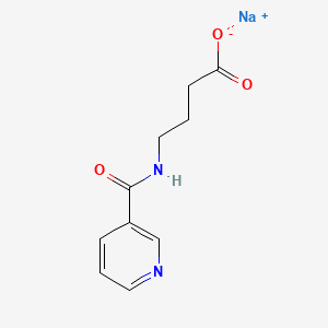 molecular formula C10H11N2NaO3 B1677874 Sodium 4-(nicotinamido)butanoate CAS No. 62936-56-5