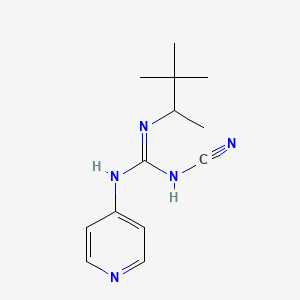 molecular formula C13H19N5 B1677893 Pinacidil CAS No. 60560-33-0