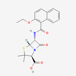 molecular formula C21H22N2O5S B1677895 Nafcillin CAS No. 147-52-4