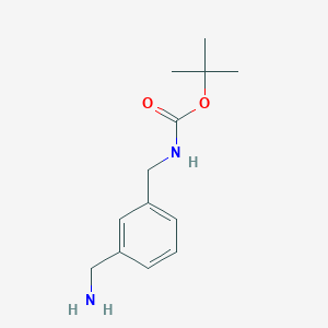 molecular formula C13H20N2O2 B016779 tert-Butyl N-[3-(aminomethyl)benzyl]carbamate CAS No. 108467-99-8