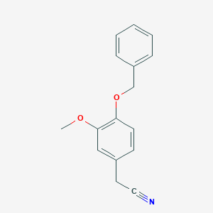 molecular formula C16H15NO2 B167791 4-Benzyloxy-3-methoxyphenylacetonitrile CAS No. 1700-29-4