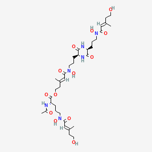 molecular formula C35H56N6O13 B1677911 Desferricoprogen CAS No. 30315-65-2