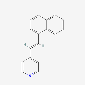 molecular formula C17H13N B1677917 4-(1-Naphthylvinyl)pyridine CAS No. 16375-56-7
