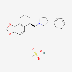 molecular formula C23H29NO5S B1677918 Napitane Mesylate CAS No. 149189-73-1