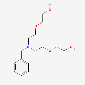 molecular formula C15H25NO4 B1677920 N-Benzyl-N-bis(PEG1-OH) CAS No. 119580-47-1