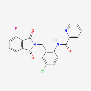 molecular formula C21H13ClFN3O3 B1677930 NCFP 