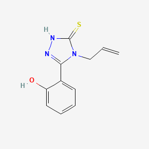 molecular formula C11H11N3OS B1677936 2-(4-allyl-5-mercapto-4H-1,2,4-triazol-3-yl)phenol CAS No. 80570-90-7